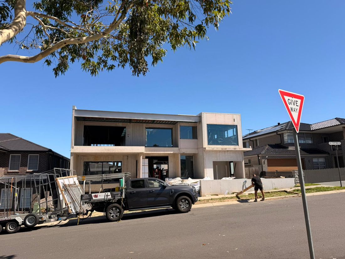 AS2047 wind-load resistant aluminum windows for a residential home in Sydney, Australia
