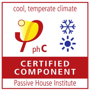 Passive House Institute certified aluminum window systems