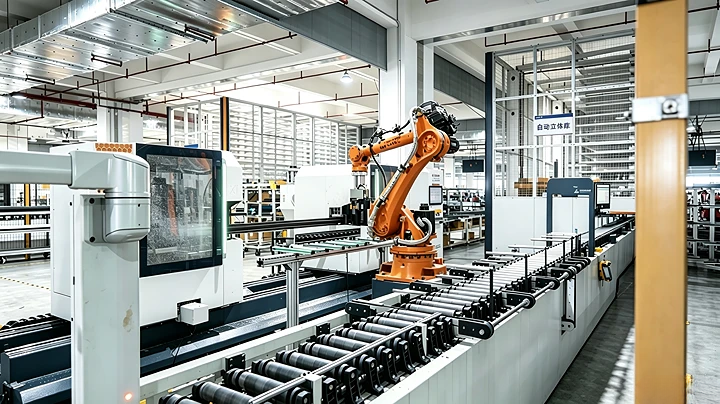 Robotic aluminum profile assembly line in the FUSON factory